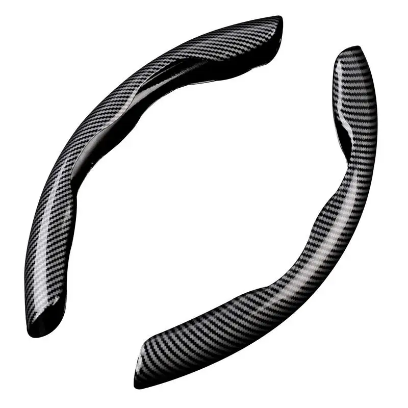 38cm 15inch 2 Halves Universal Car Steering Wheel Cover Anti-skid Carbon Black Fiber Silicone Steering Wheel Booster Cover
38cm 15inch 2 Halves Universal Car Steering Wheel Cover Anti-skid Carbon Black Fiber Silicone Steering Wheel Booster Cover