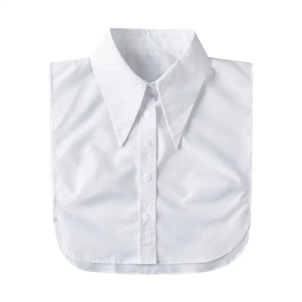 Women Fake Collar White Cotton Detachable Lapel Half Shirt Blouse Removable False Collars With Button Female Decorative
Women Fake Collar White Cotton Detachable Lapel Half Shirt Blouse Removable False Collars With Button Female Decorative