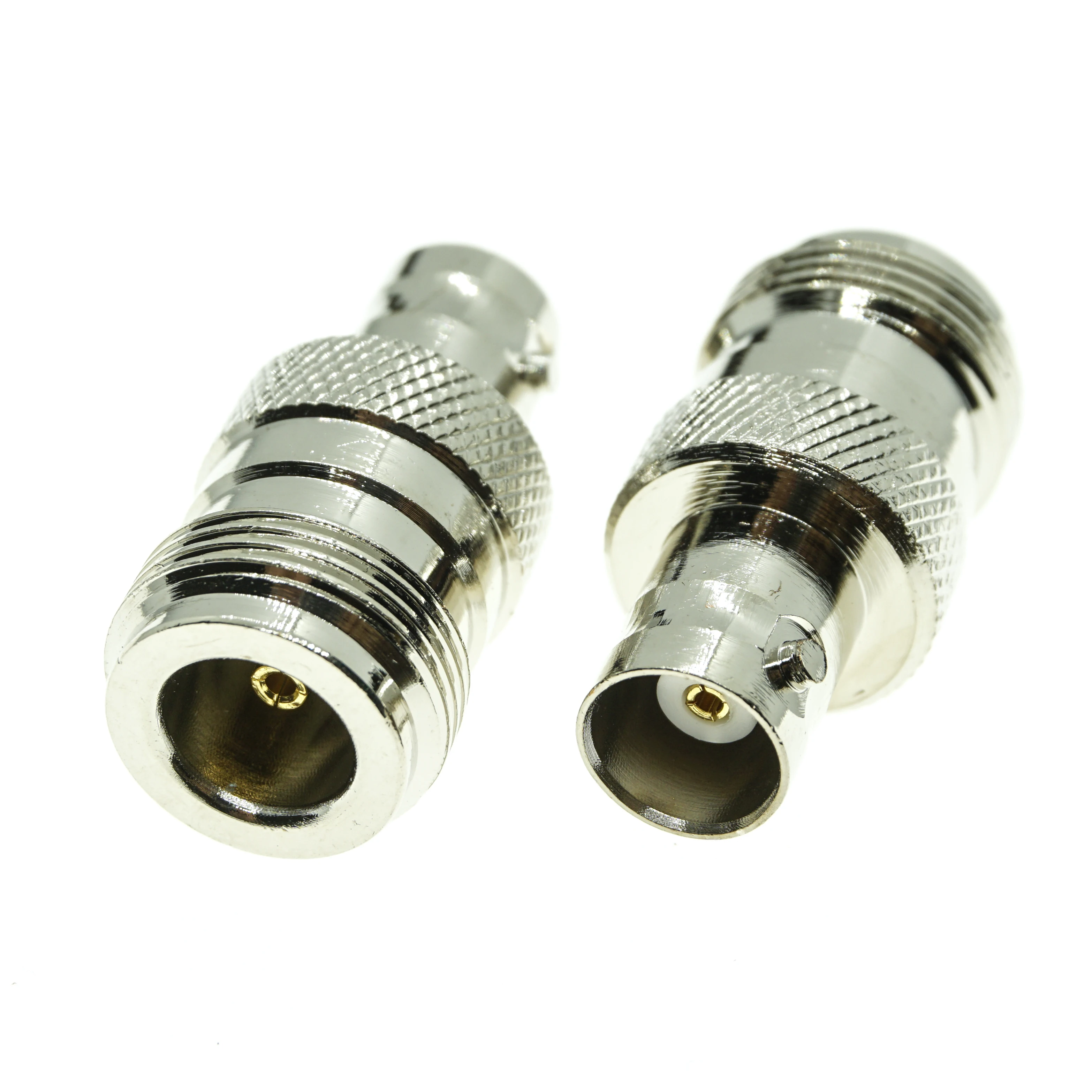 

1X BNC To N Cable Connector Socket Brooches Q9 BNC Female Jack to N Female Plug Nickel Plated Brass Straight Coaxial RF Adapters