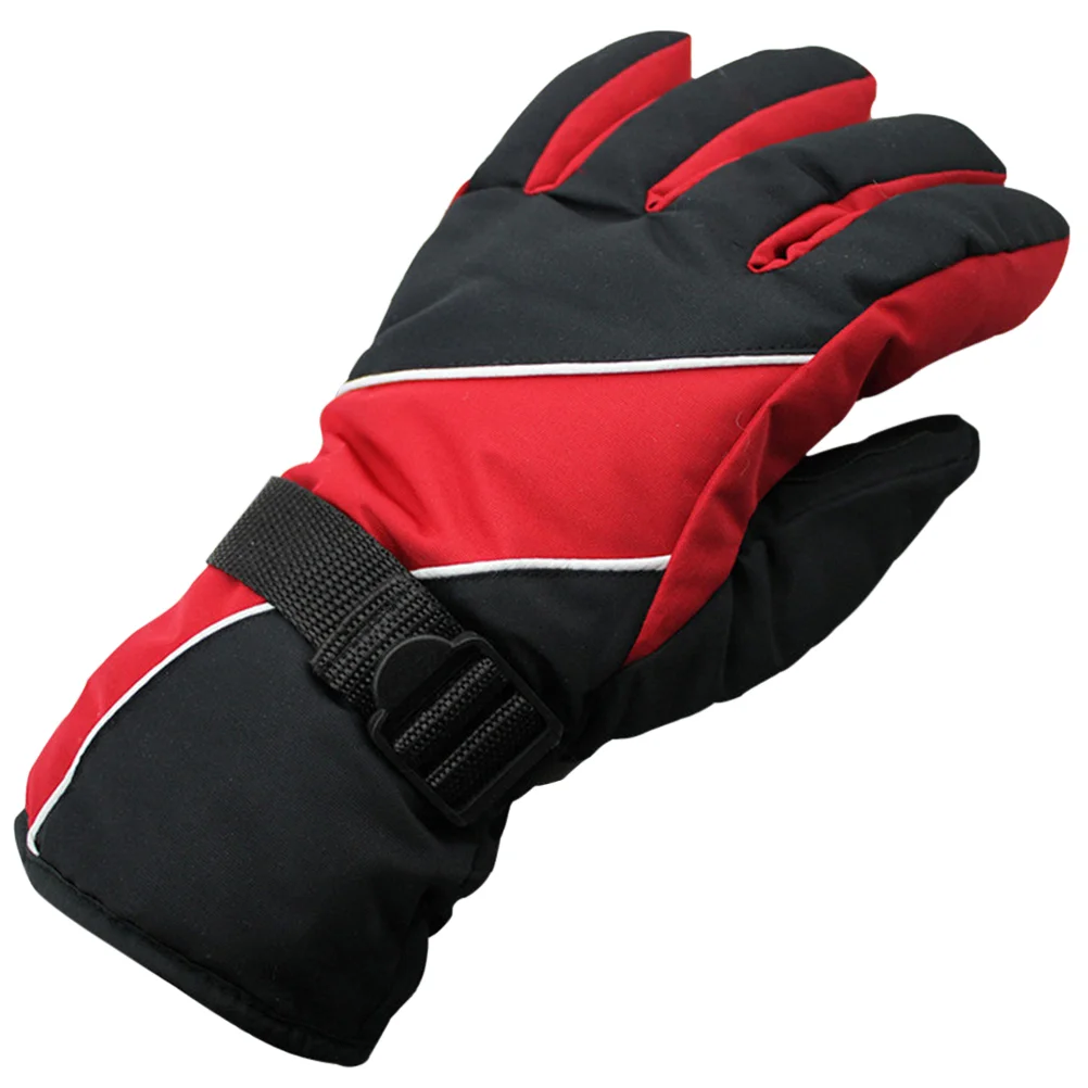 Men's Water Resistant Windproof Snow Protection Warm Adjustable Winter Sportswear Snowboard Ski Gloves (Red)
Men's Water Resistant Windproof Snow Protection Warm Adjustable Winter Sportswear Snowboard Ski Gloves (Red)