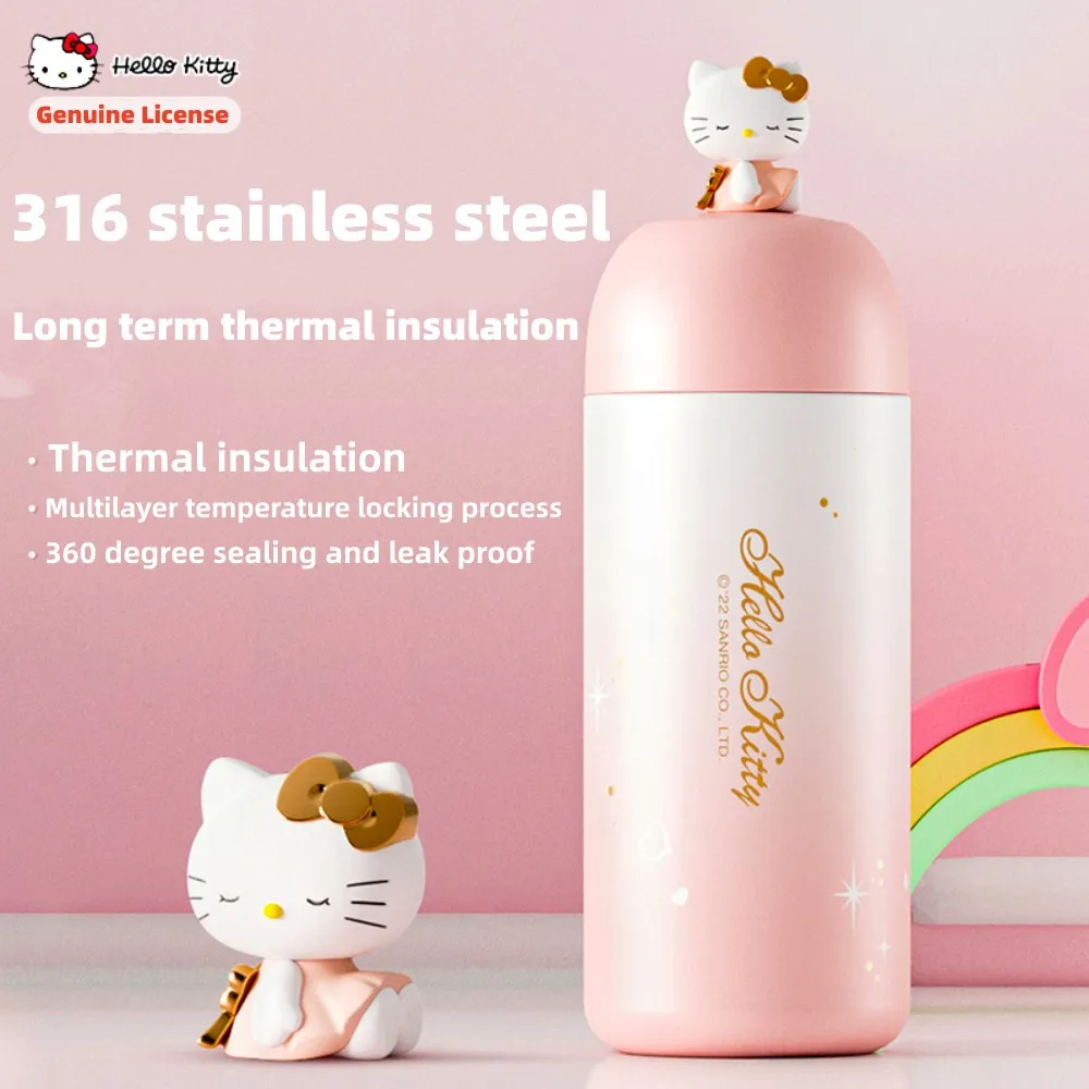 350ML Kawaii Sanrio Hello Kitty Portable Thermos Cartoon Anime Stainless Steel Thermal Water Bottle Cute Vacuum Flasks Gift
350ML Kawaii Sanrio Hello Kitty Portable Thermos Cartoon Anime Stainless Steel Thermal Water Bottle Cute Vacuum Flasks Gift