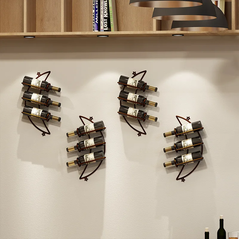 1PCS Wine Shelf Metal Simple Fashion Moon Iron Frame Living Room Wall-mourtless Bottle Cabinet Continental Wall Red Rack
1PCS Wine Shelf Metal Simple Fashion Moon Iron Frame Living Room Wall-mourtless Bottle Cabinet Continental Wall Red Rack