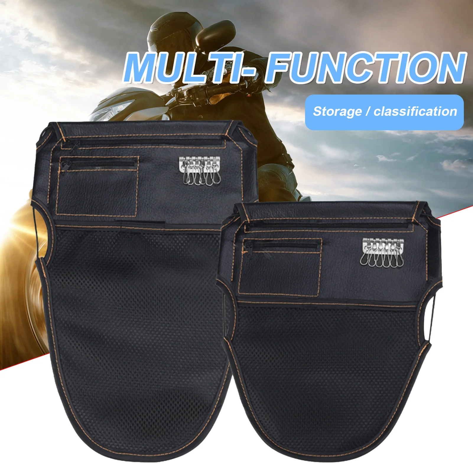 Internal Saddlebag Storage Organizer PU Leather Durable Motorcycles Storage Bag Durable Storage Bag For Mobile Phones Keys
Internal Saddlebag Storage Organizer PU Leather Durable Motorcycles Storage Bag Durable Storage Bag For Mobile Phones Keys