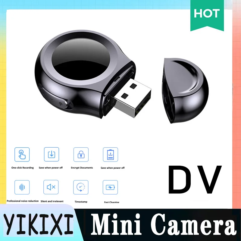 1080P Mini Small Video Cam USB Camera Camcorders Loop Recording Voice Sound Audio Recorder Micro Cam DV DVR Security Cameras
1080P Mini Small Video Cam USB Camera Camcorders Loop Recording Voice Sound Audio Recorder Micro Cam DV DVR Security Cameras
