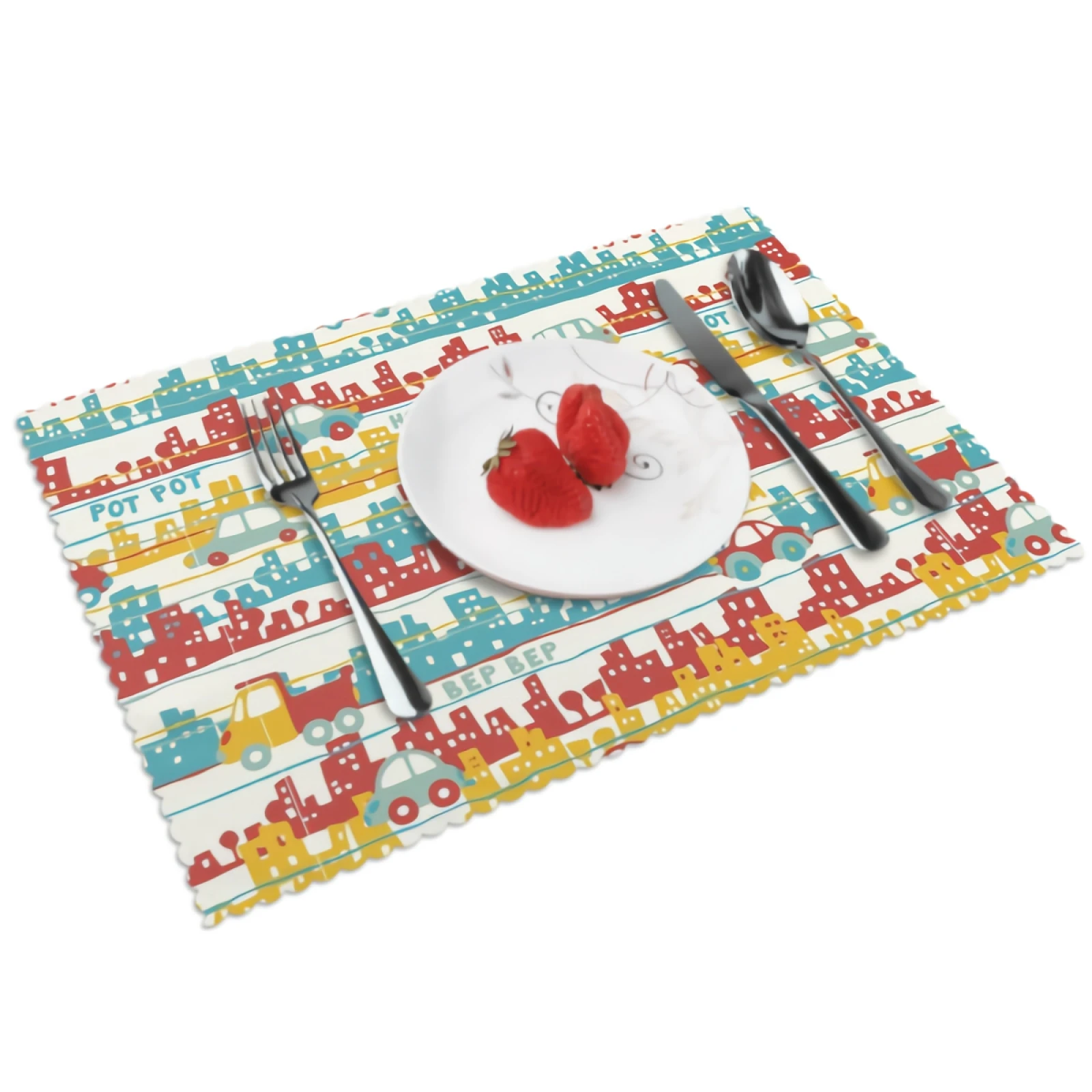 Cute Urban Traffic Placemats for Dining Table Set of 4 Colorful UrbanDecor Rectangular Heat Resistant Washable Place Mat Ui
Cute Urban Traffic Placemats for Dining Table Set of 4 Colorful UrbanDecor Rectangular Heat Resistant Washable Place Mat Ui