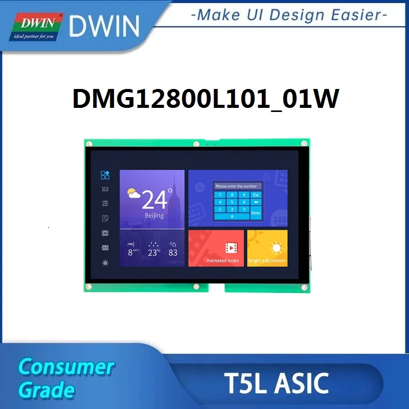 DWIN DGUS II/TA 1280*800 пикселей TFT ЖК-дисплей UART LCM 10,1 дюймов HMI монитор сенсорный экран DMG12800L101_01W потребительский класс
DWIN DGUS II/TA 1280*800 пикселей TFT ЖК-дисплей UART LCM 10,1 дюймов HMI монитор сенсорный экран DMG12800L101_01W потребительский класс