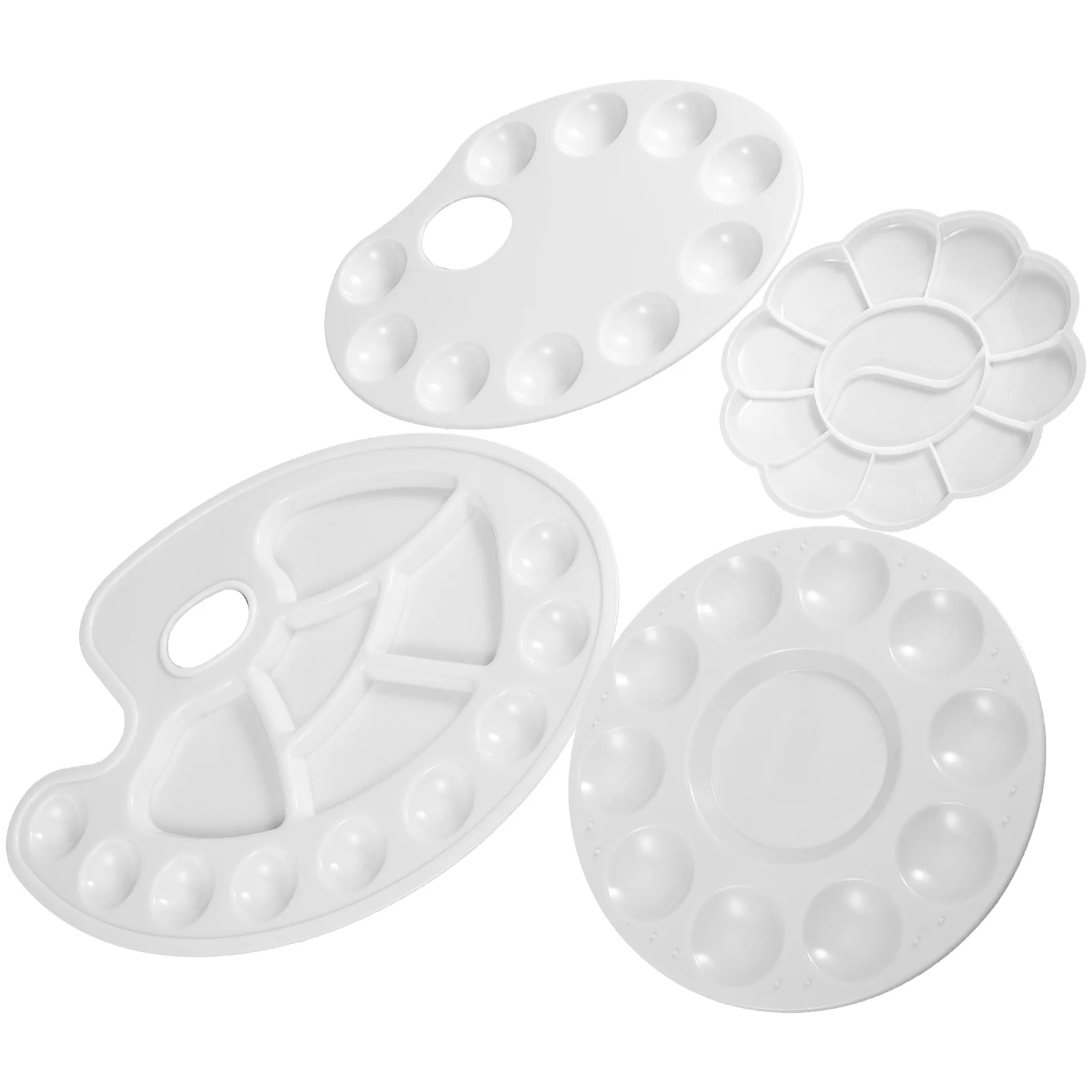 4 Pcs Tray Practical Color Palettes White Oil Blender Artist Mixers Plastic Pigment Trays Child
4 Pcs Tray Practical Color Palettes White Oil Blender Artist Mixers Plastic Pigment Trays Child