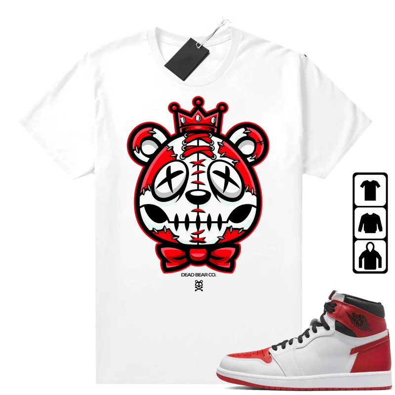 Heritage 1s Unisex Tees Sneaker Match Shirts Dead Bear Print Men Streetwear 100% Cotton Graphic T Shirts For Men
Heritage 1s Unisex Tees Sneaker Match Shirts Dead Bear Print Men Streetwear 100% Cotton Graphic T Shirts For Men