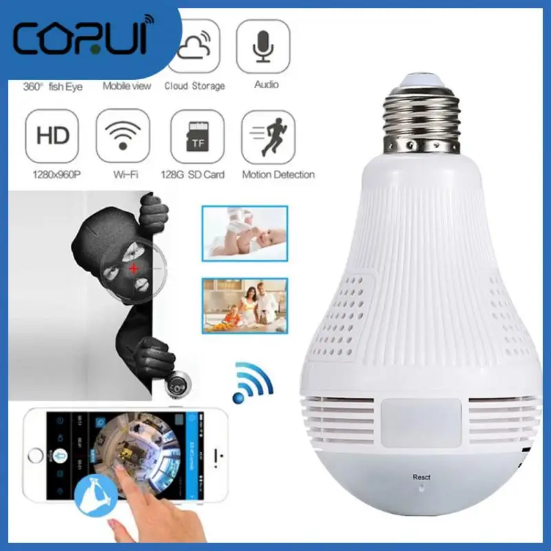 Wireless Baby Monitor Camera 960p Lighting Remote Monitor Ip Camera Fisheye 360 Panoramic Panoramic Cam Cam Two-way Bulb Camera
Wireless Baby Monitor Camera 960p Lighting Remote Monitor Ip Camera Fisheye 360 Panoramic Panoramic Cam Cam Two-way Bulb Camera