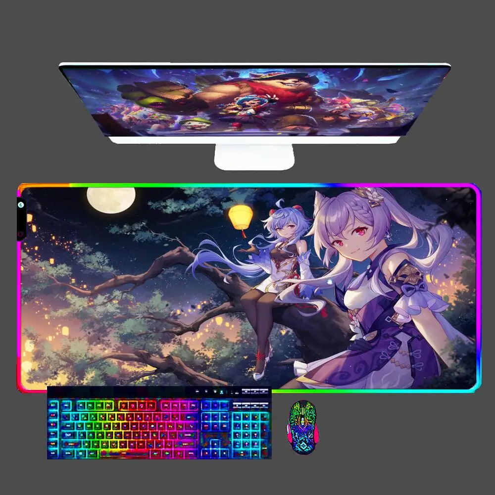 Keqing Genshin Impact RGB Large E-sports Mouse Pad Smooth Flexible Rubber Gamer LED Desk Mat PC Computer Keyboard Mousepad 90x40
Keqing Genshin Impact RGB Large E-sports Mouse Pad Smooth Flexible Rubber Gamer LED Desk Mat PC Computer Keyboard Mousepad 90x40