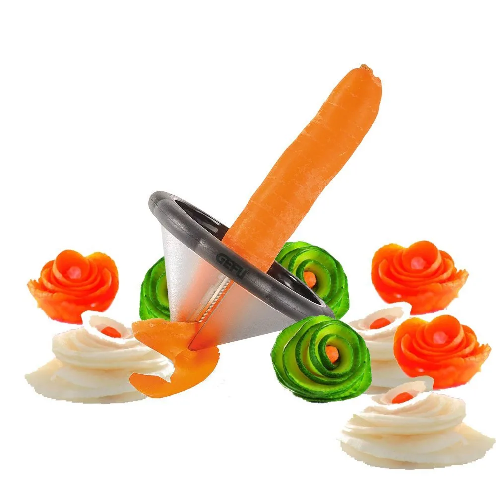 New Creative Salad Curler Fruit and Vegetable Spiral Knife Decorative Flower Cutter Carving Tool for Kitchen Accessories Gadgets
New Creative Salad Curler Fruit and Vegetable Spiral Knife Decorative Flower Cutter Carving Tool for Kitchen Accessories Gadgets