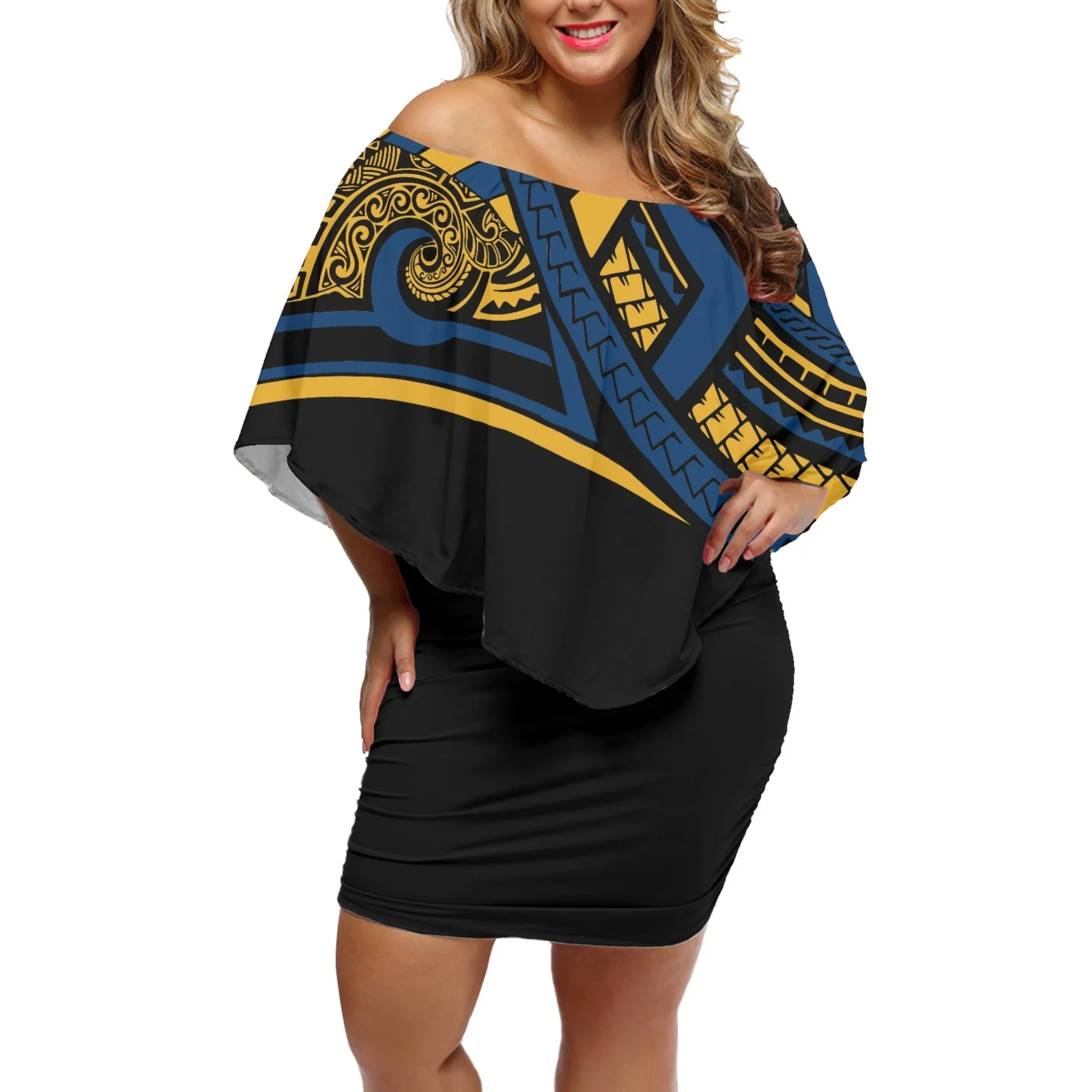 Polynesian Dress Women 2023 Summer Women's Clothing Tattoo Printing Off Shoulder Bat Sleeves Buttocks Skirt
Polynesian Dress Women 2023 Summer Women's Clothing Tattoo Printing Off Shoulder Bat Sleeves Buttocks Skirt