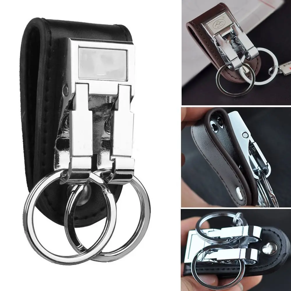 Leather Stainless Steel Detachable Keychain Waist Belt Clip Anti-Lost Buckle Hanging Key Ring Holder 2 Loops Buckle Clip For Men
Leather Stainless Steel Detachable Keychain Waist Belt Clip Anti-Lost Buckle Hanging Key Ring Holder 2 Loops Buckle Clip For Men