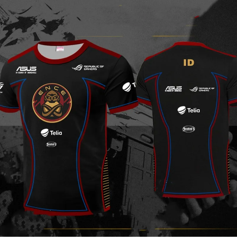 ENCE Esports Team Uniform Customizable Name ID Short Sleeved New Csgo Game Alu Men's T-shirt Round Neck Sports Casual Adult Top
ENCE Esports Team Uniform Customizable Name ID Short Sleeved New Csgo Game Alu Men's T-shirt Round Neck Sports Casual Adult Top