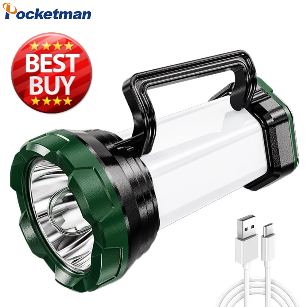 LED High-power Red+White Light Portable Searchlight Rechargeable Camping Light Waterproof Work Light Emergency Light Flashlight
LED High-power Red+White Light Portable Searchlight Rechargeable Camping Light Waterproof Work Light Emergency Light Flashlight