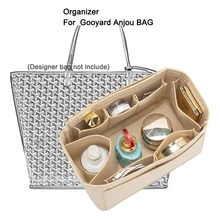 For Goyad Tote Anjou Bag Felt Insert Bag Organizer,Makeup Designer Handbag Travel Inner Purse,Mommy Bags Cosmetic Storage Pouch