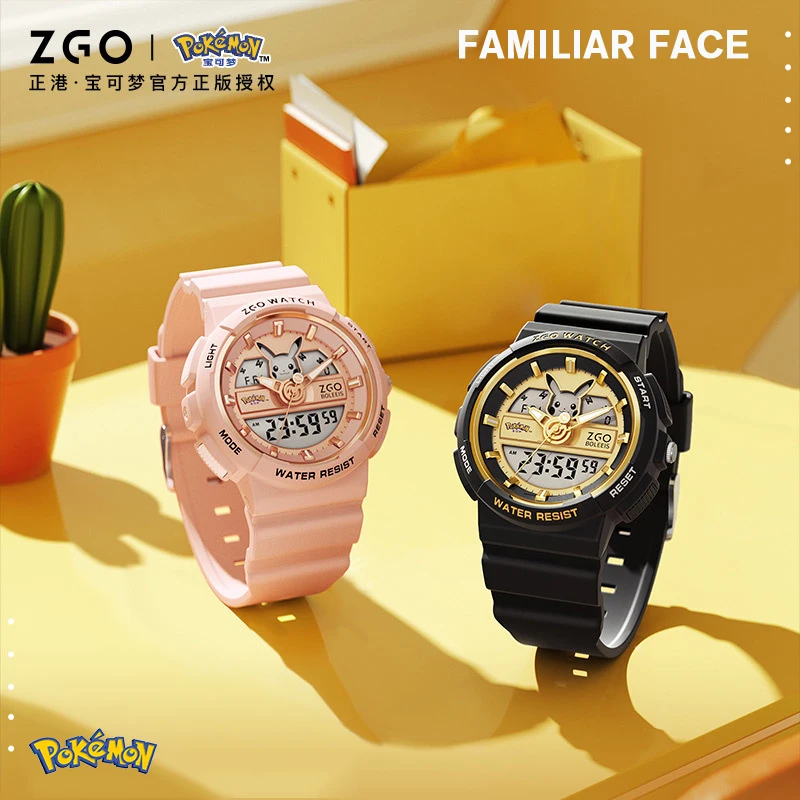 Original Pokemon Electronic Watches Pikachu Anime Joint ZGO Watch Luminous Waterproof Watches Boy Girl Students Birthday Gifts
Original Pokemon Electronic Watches Pikachu Anime Joint ZGO Watch Luminous Waterproof Watches Boy Girl Students Birthday Gifts