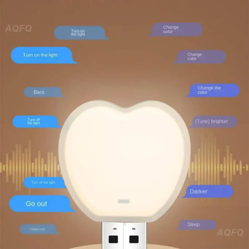 USB Voice Control Induction Lamp Smart LED Cardioid Voice Night Light Colorful Atmosphere Dimming Light Bedside Bedroom Decor
USB Voice Control Induction Lamp Smart LED Cardioid Voice Night Light Colorful Atmosphere Dimming Light Bedside Bedroom Decor