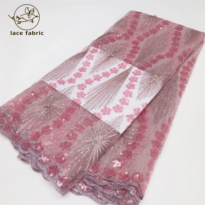 Pink French Tulle Lace Fabric High Quality With Beads African Sequins Lace Fabric For Nigerian Wedding Party Asoebi Dress Sewing
Pink French Tulle Lace Fabric High Quality With Beads African Sequins Lace Fabric For Nigerian Wedding Party Asoebi Dress Sewing