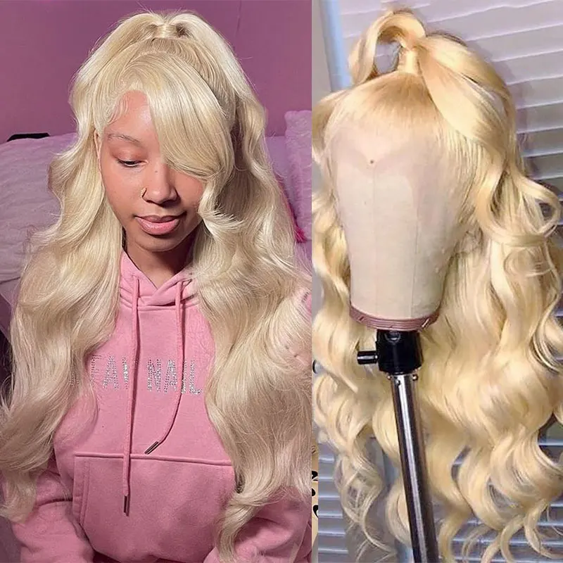 13x4 Lace Frontal Wigs For Women Brazilian 613 Body Wave Wig Remy Blonde Colored Lace Front Human Hair Wigs 4x4 Lace Closure Wig
13x4 Lace Frontal Wigs For Women Brazilian 613 Body Wave Wig Remy Blonde Colored Lace Front Human Hair Wigs 4x4 Lace Closure Wig