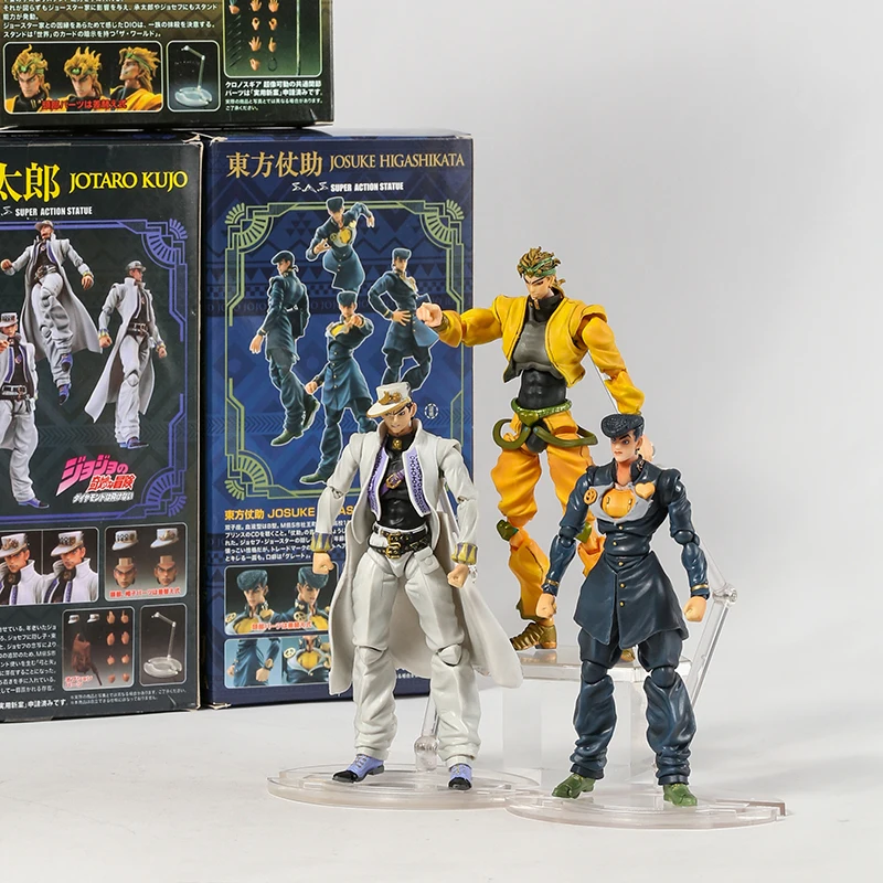 JoJo's Bizarre Adventure Josuke Higashikata Kujo Jotaro Dio Brando Collection Action Figure PVC Model Toy Doll Figurals Gift
JoJo's Bizarre Adventure Josuke Higashikata Kujo Jotaro Dio Brando Collection Action Figure PVC Model Toy Doll Figurals Gift
