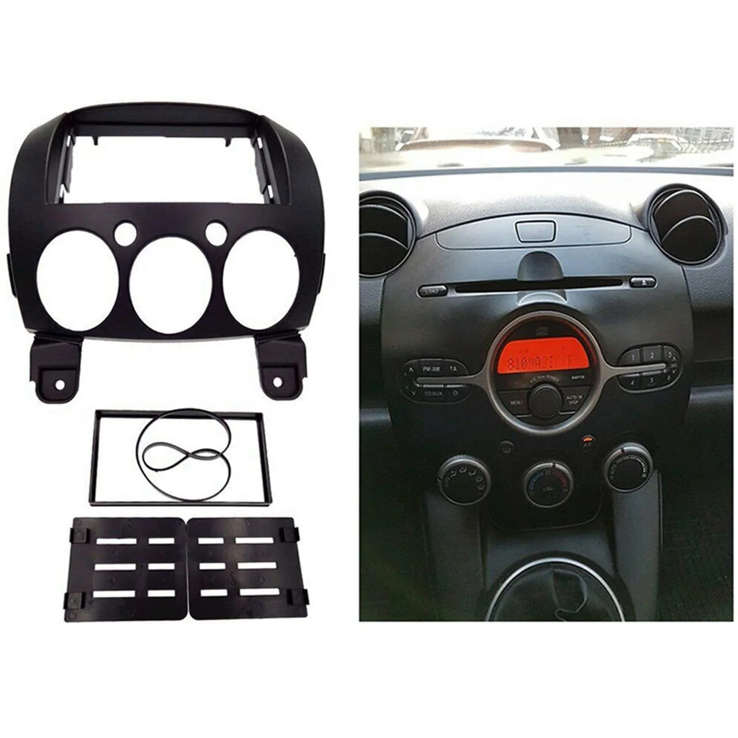 DVD Frame Audio Fitting Adaptor Dash Trim Facia Panel Stereo Radio Dash Trim for Mazda 2 2010 Demio 2007+ 178X102mm
DVD Frame Audio Fitting Adaptor Dash Trim Facia Panel Stereo Radio Dash Trim for Mazda 2 2010 Demio 2007+ 178X102mm
