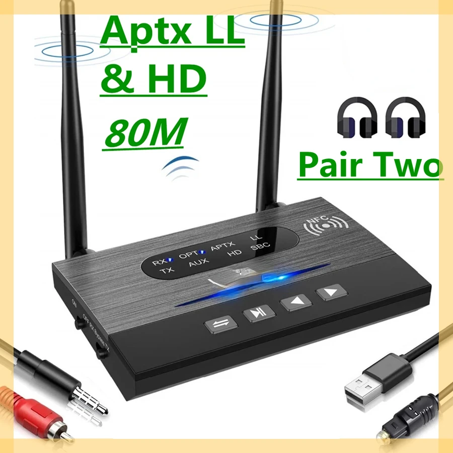 CSR8675 Aptx Low Latency HD Bluetooth 5.0 Audio Transmitter Receiver SPDIF 3.5mm 3.5 AUX RCA Wireless Adapter for Car TV PC
CSR8675 Aptx Low Latency HD Bluetooth 5.0 Audio Transmitter Receiver SPDIF 3.5mm 3.5 AUX RCA Wireless Adapter for Car TV PC