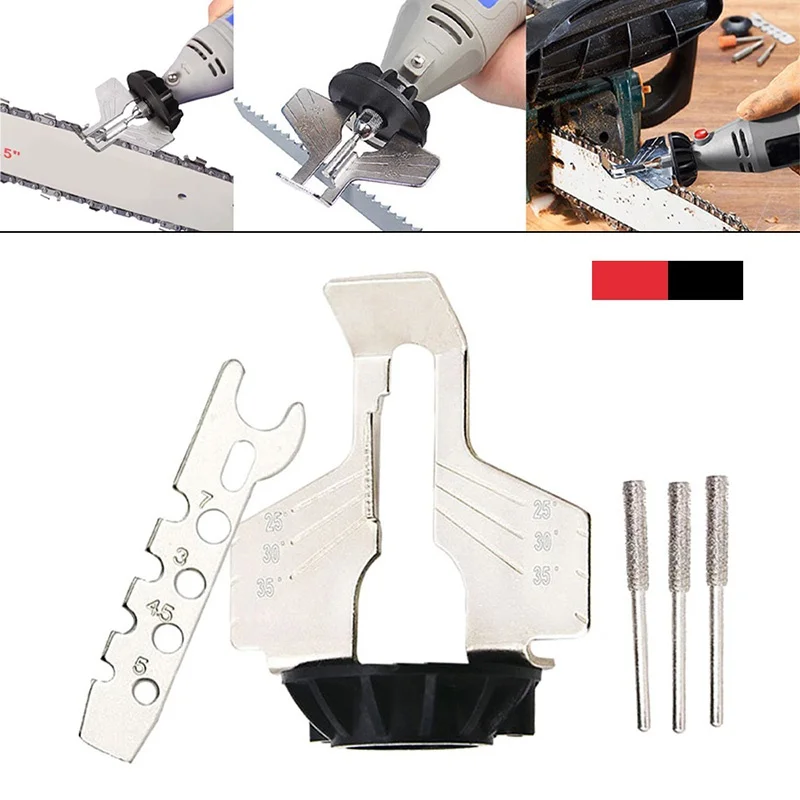 Chainsaw Sharpening Kit Rotary Sharpener Tool Chain Machine Kit Saw Blade Sharpener Guide Drill Adapter Head
Chainsaw Sharpening Kit Rotary Sharpener Tool Chain Machine Kit Saw Blade Sharpener Guide Drill Adapter Head