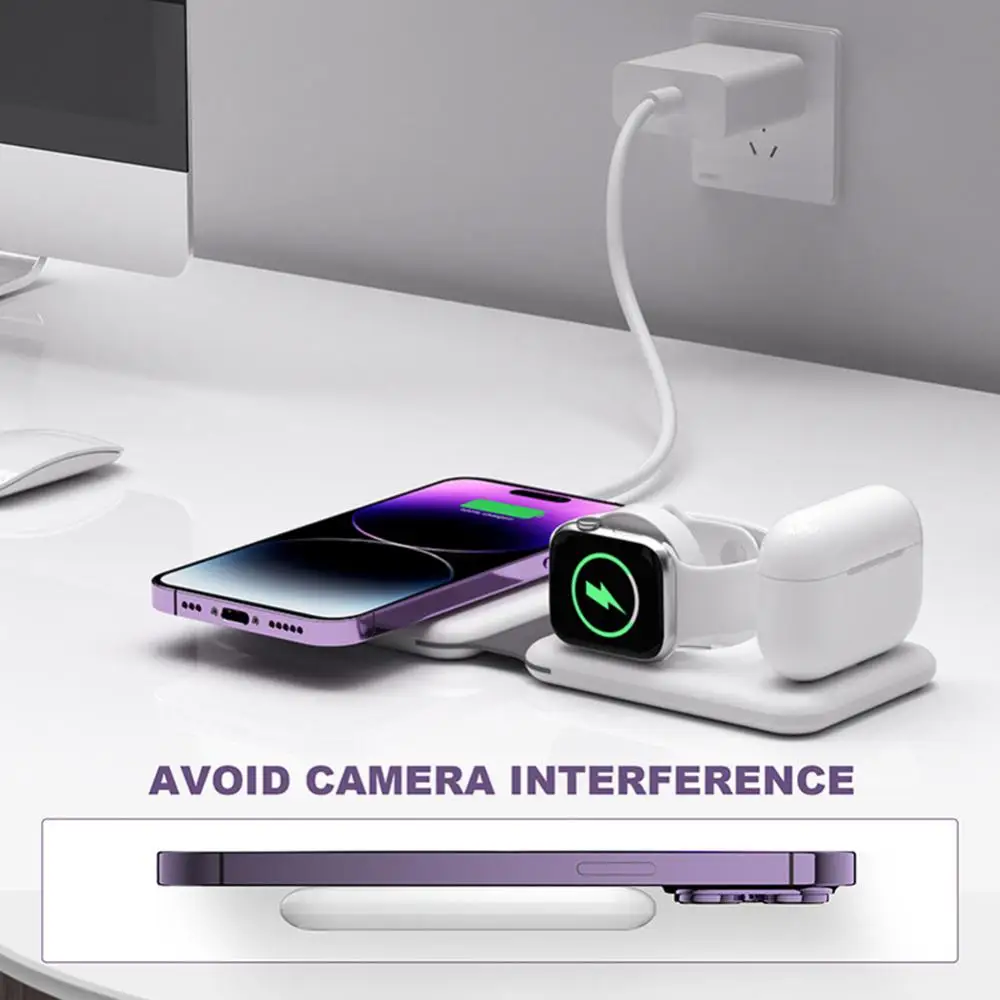 Three-in-one Fast Charging Dock Station For Apple Watch Airpods Portable Mobile Phone Watch Headset Charger Magnetic Folding
Three-in-one Fast Charging Dock Station For Apple Watch Airpods Portable Mobile Phone Watch Headset Charger Magnetic Folding