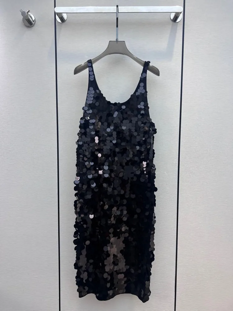 Y2K Metal Sequined sleeveless Dresses Women Sexy Low Cut U-Neck Nightclub Party Summer Sling dresses female
Y2K Metal Sequined sleeveless Dresses Women Sexy Low Cut U-Neck Nightclub Party Summer Sling dresses female