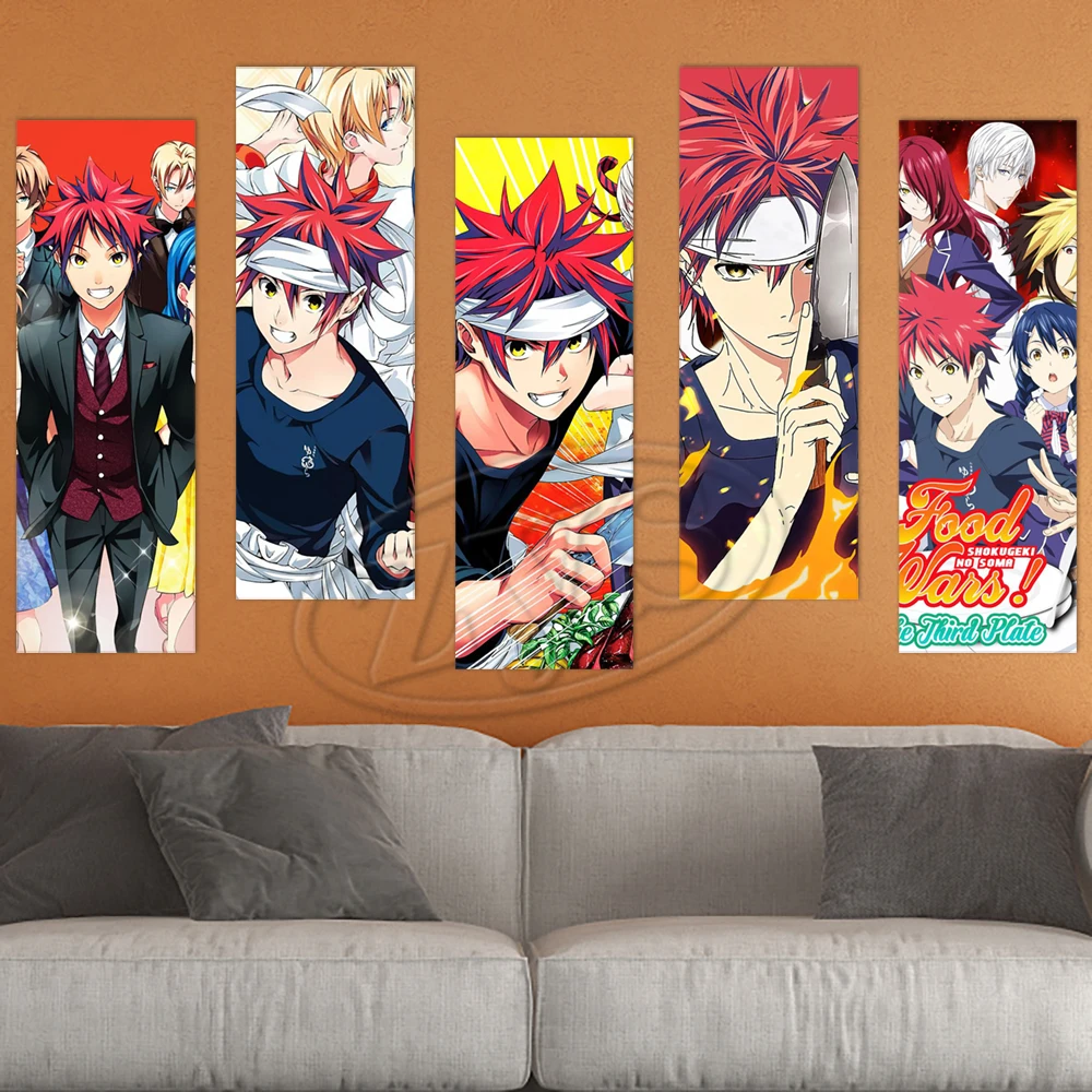 Home Decor Anime Wall Artwork PVC Food Wars Shokugeki No Soma Painting Print Posters Self-adhesive Picture Cuadros For Bedroom
Home Decor Anime Wall Artwork PVC Food Wars Shokugeki No Soma Painting Print Posters Self-adhesive Picture Cuadros For Bedroom