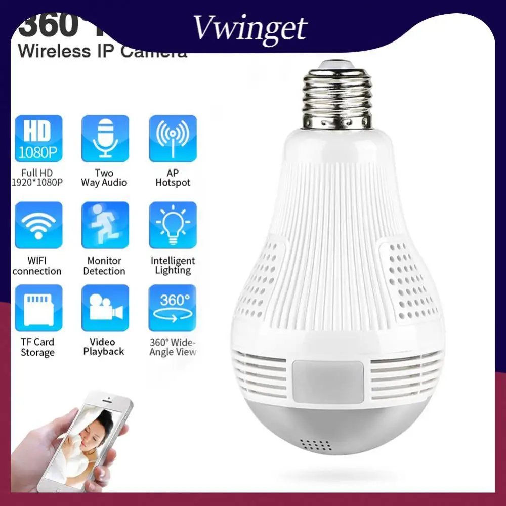 Wireless Baby Monitor Wifi Surveillance Camera Two-way Bulb Camera Panoramic Cam Lighting Remote Monitor Security Camera Cam
Wireless Baby Monitor Wifi Surveillance Camera Two-way Bulb Camera Panoramic Cam Lighting Remote Monitor Security Camera Cam