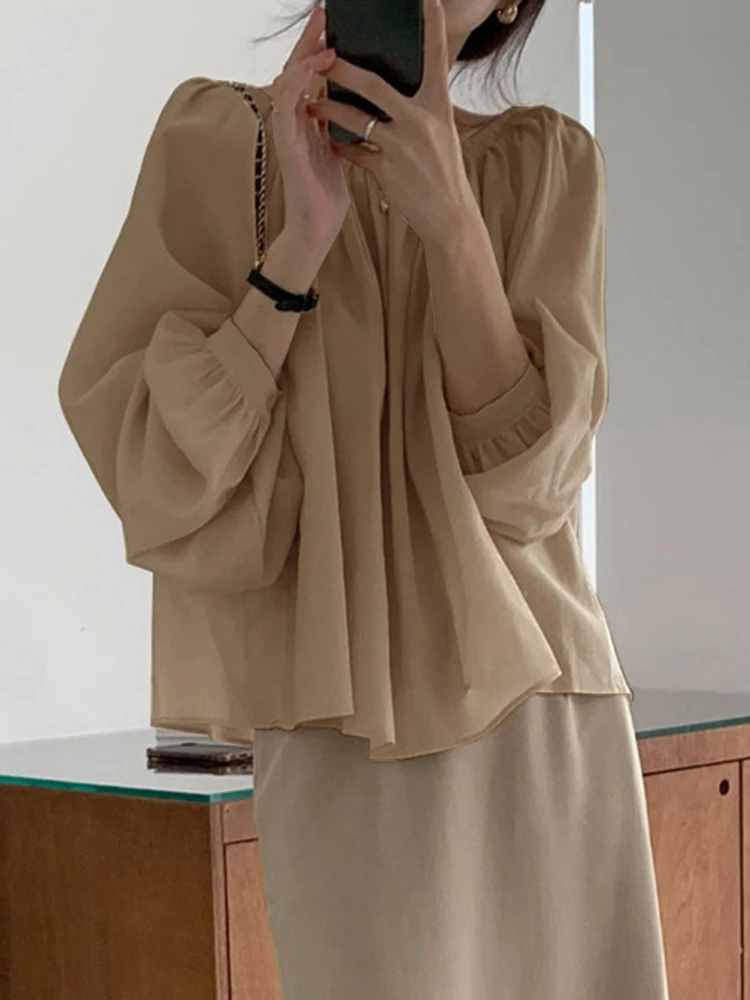 Summer Shirts Women Casual Long Sleeve Tops 2022 VONDA Vintage Solid Color Blouse Spring Autumn Chiffon Casual Tops Femininas
Summer Shirts Women Casual Long Sleeve Tops 2022 VONDA Vintage Solid Color Blouse Spring Autumn Chiffon Casual Tops Femininas