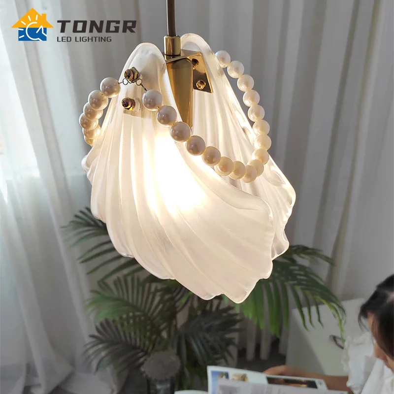 Modern Pendant Lights Pearl Shell Glass Led Nordic Restaurant Hanging Lighting Dining Living Bedroom Decor Fixture Kitchen Lamps
Modern Pendant Lights Pearl Shell Glass Led Nordic Restaurant Hanging Lighting Dining Living Bedroom Decor Fixture Kitchen Lamps