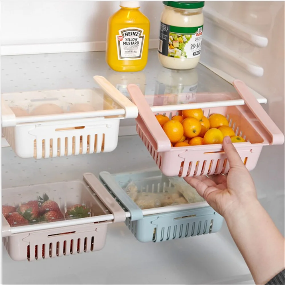 1PC Kitchen Organizer Supplies Kitchen Refrigerator Storage Rack Fridge Freezer Shelf Holder Pull-out Drawer Home Accessories
1PC Kitchen Organizer Supplies Kitchen Refrigerator Storage Rack Fridge Freezer Shelf Holder Pull-out Drawer Home Accessories