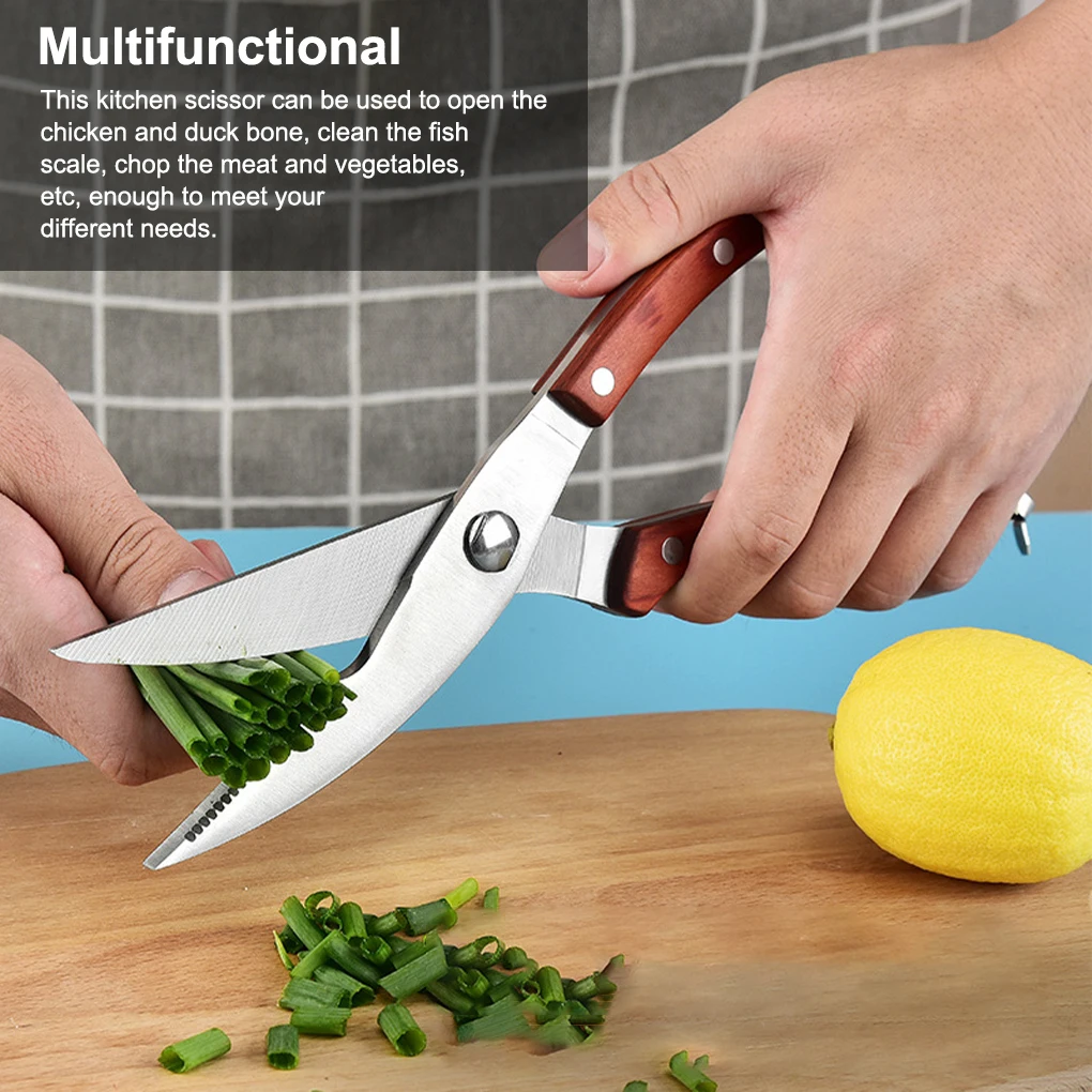 Stainless Steel Kitchen Scissors Chicken Bone Shears Knife Kitchen Gadget Tools For Vegetable Green Onion Meat Barbecue Cutter
Stainless Steel Kitchen Scissors Chicken Bone Shears Knife Kitchen Gadget Tools For Vegetable Green Onion Meat Barbecue Cutter