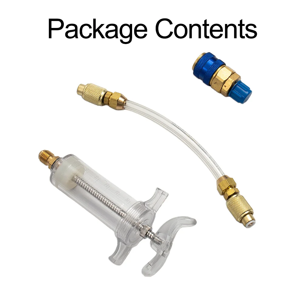 Injection For Compressor Oil / Paint Fabric 30ml Injector 1/4 Inch SAE R134a Low Side Quick Hit Professional Hand Tools
Injection For Compressor Oil / Paint Fabric 30ml Injector 1/4 Inch SAE R134a Low Side Quick Hit Professional Hand Tools