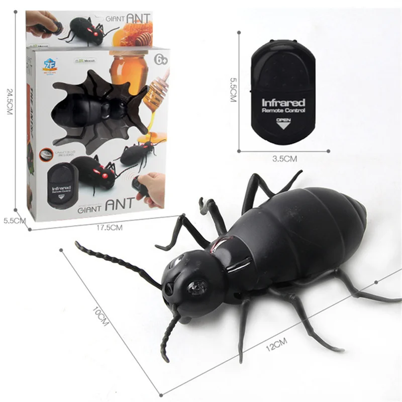 Novelty Infrared RC Remote Control Animal Toy Smart Ant Insect Scary Trick Halloween Toy Christmas kids Gift 
Novelty Infrared RC Remote Control Animal Toy Smart Ant Insect Scary Trick Halloween Toy Christmas kids Gift