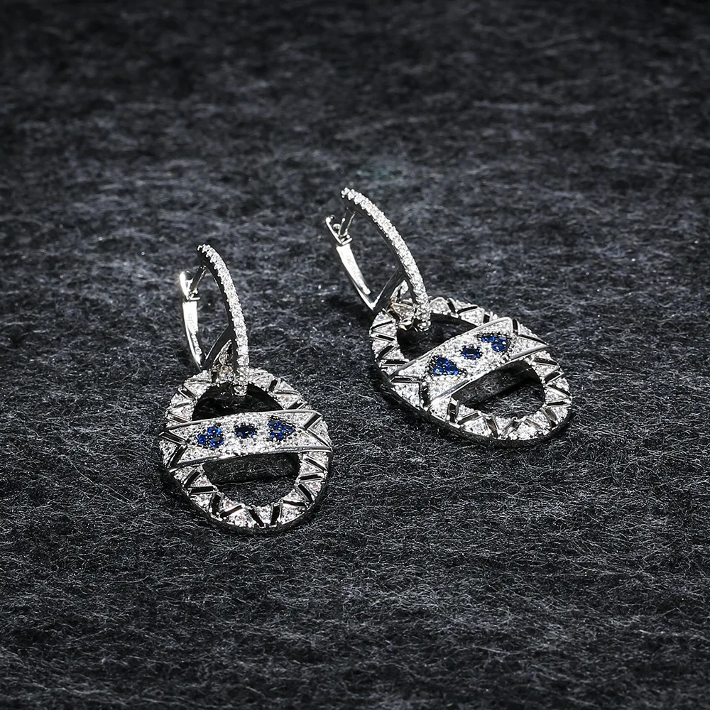 APM STYLE High Quality 925 Sterling Silver Demon Eye Earrings Inlaid With Crystal Diamond Eye Drop Exquisite Earpiece Gift
APM STYLE High Quality 925 Sterling Silver Demon Eye Earrings Inlaid With Crystal Diamond Eye Drop Exquisite Earpiece Gift
