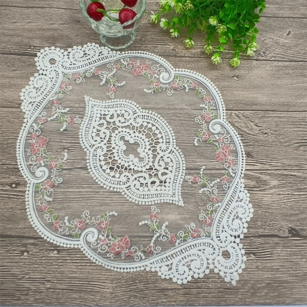 Table Decoration Rose Embroidered Tablecloth Lace Mesh Hollow Round Table Cover Wedding Party Dinner Mats Decor Kitchen Supplies
Table Decoration Rose Embroidered Tablecloth Lace Mesh Hollow Round Table Cover Wedding Party Dinner Mats Decor Kitchen Supplies