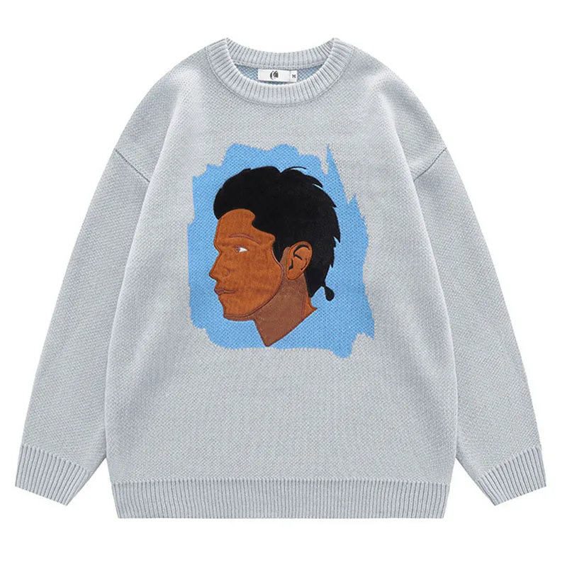 2022 Cartoon Embroidered Men's Sweater Men's Avatar Round Neck Loose Casual Jumper Street Fashion Hip Hop Couple Knitwear Ropa
2022 Cartoon Embroidered Men's Sweater Men's Avatar Round Neck Loose Casual Jumper Street Fashion Hip Hop Couple Knitwear Ropa