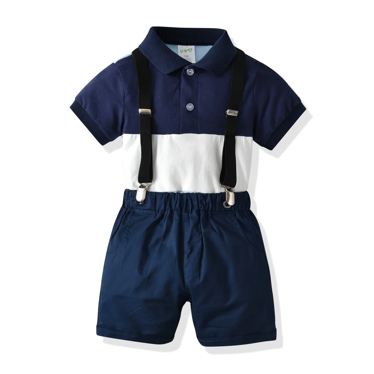 Baby Boy Clothes Children Clothing Sets Infant Three-colors Patchwork T-shirt Solid Suspender Pants 2pcs Set Toddler Outfits
Baby Boy Clothes Children Clothing Sets Infant Three-colors Patchwork T-shirt Solid Suspender Pants 2pcs Set Toddler Outfits