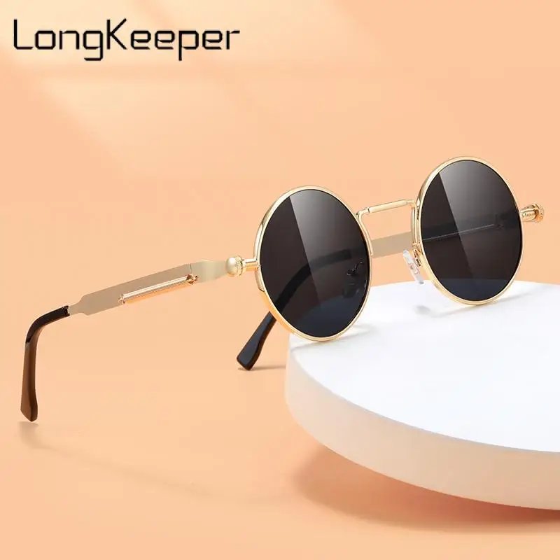 Солнцезащитные очки Longkeeper в круглой металлической оправе для мужчин, стимпанк в стиле ретро, с цветными линзами, модные Uv400
Солнцезащитные очки Longkeeper в круглой металлической оправе для мужчин, стимпанк в стиле ретро, с цветными линзами, модные Uv400