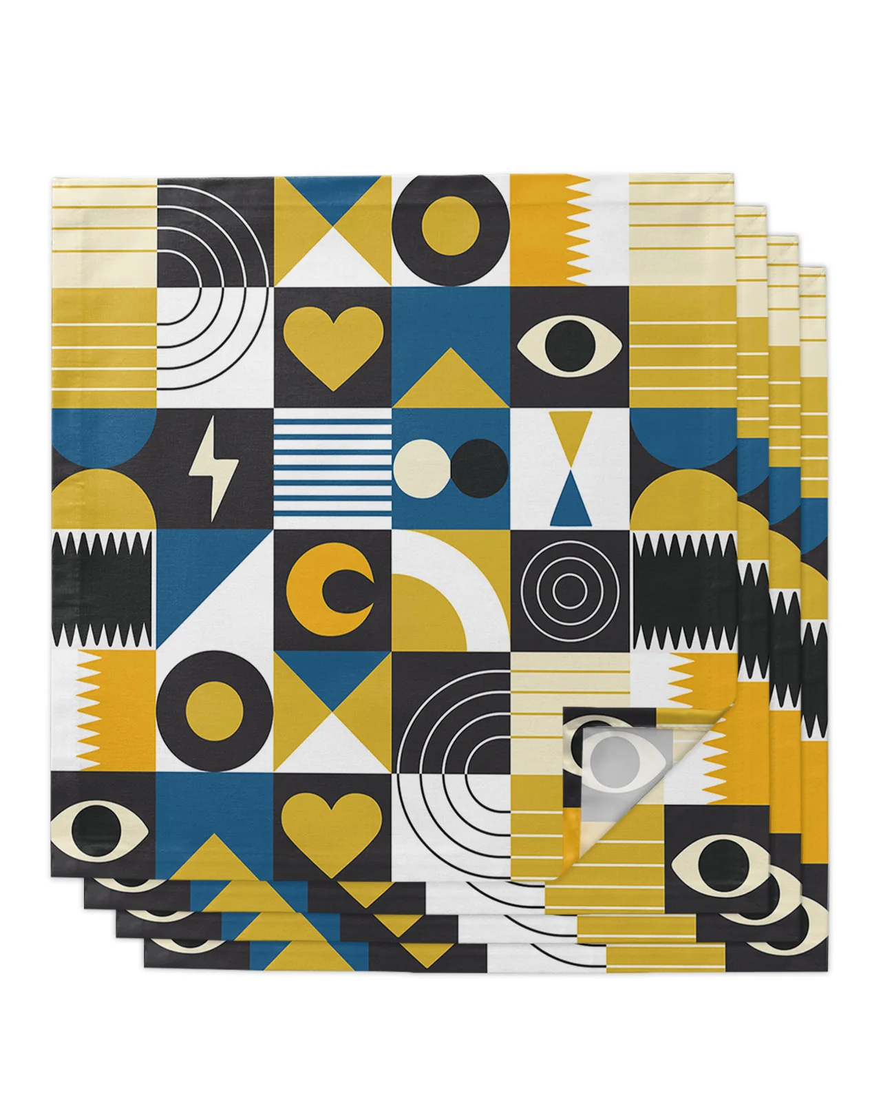 4pcs Line Color Block Retro Moon Eyes Love Square 50cm Table Napkin Wedding Decoration Table Cloth Kitchen Serving Napkins
4pcs Line Color Block Retro Moon Eyes Love Square 50cm Table Napkin Wedding Decoration Table Cloth Kitchen Serving Napkins