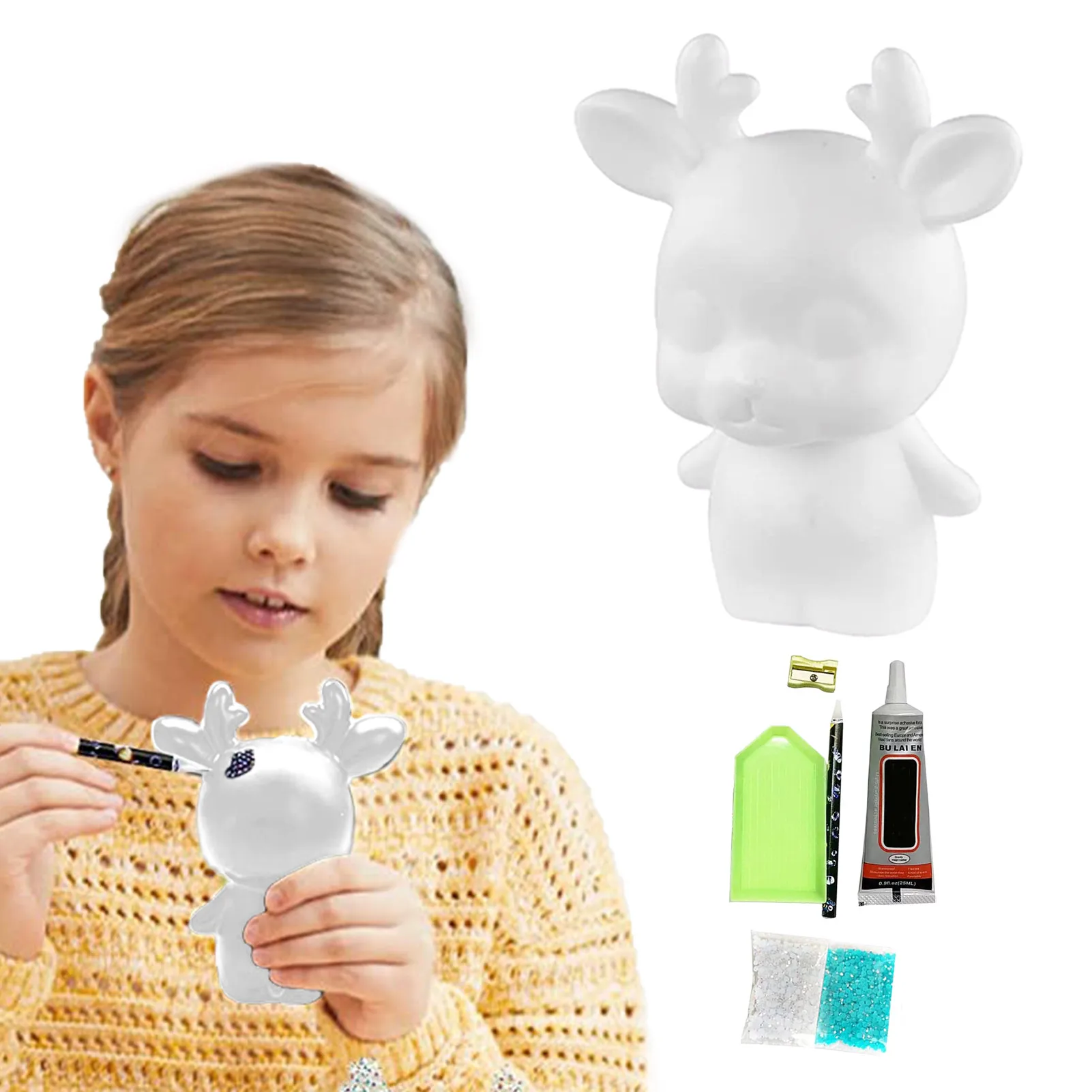 DIY 5D Full Drill Diamond Dot Doll Drill Diamond Art Kit Handcrafted Deer Set Drill Diamond Crafts Cute Craft for Home Art Decor
DIY 5D Full Drill Diamond Dot Doll Drill Diamond Art Kit Handcrafted Deer Set Drill Diamond Crafts Cute Craft for Home Art Decor