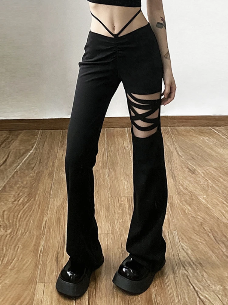 Black Slim Fit Versatile Classic Casual High Waist Elastic Breathable Hollow Personality Street Comfort Women's Trousers
Black Slim Fit Versatile Classic Casual High Waist Elastic Breathable Hollow Personality Street Comfort Women's Trousers