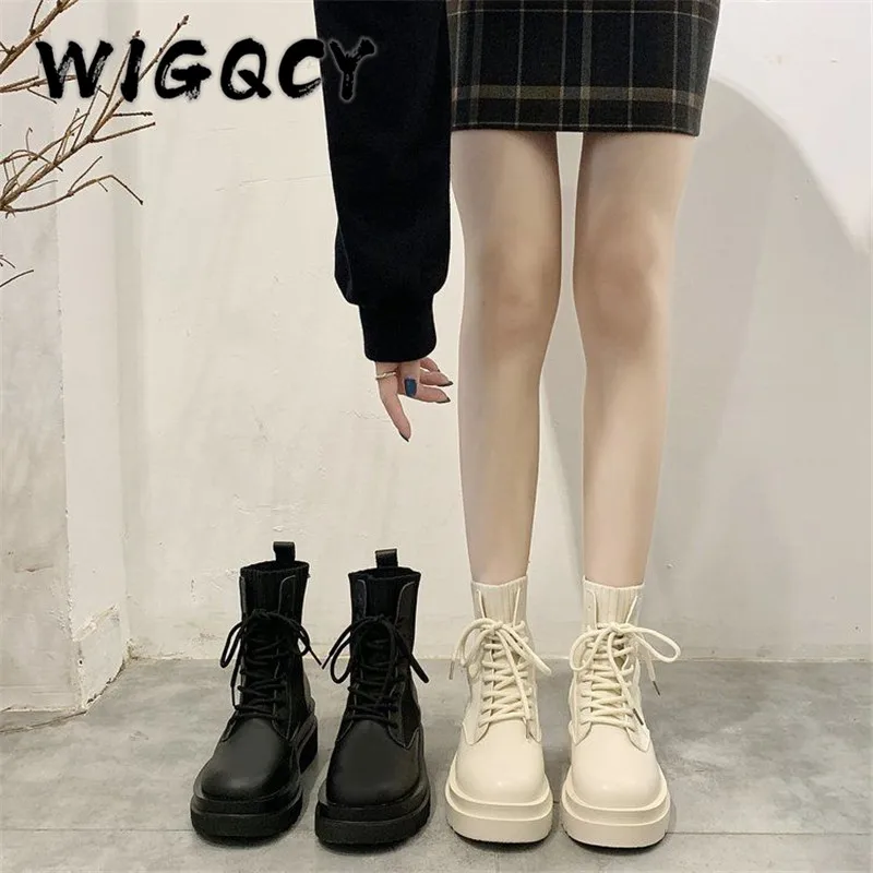Ankle Boots for Women Spring Winter Motorcycle Boots Thick Heel Platform Shoes Woman Slip on Fashion Knitted Elastic Boots
Ankle Boots for Women Spring Winter Motorcycle Boots Thick Heel Platform Shoes Woman Slip on Fashion Knitted Elastic Boots