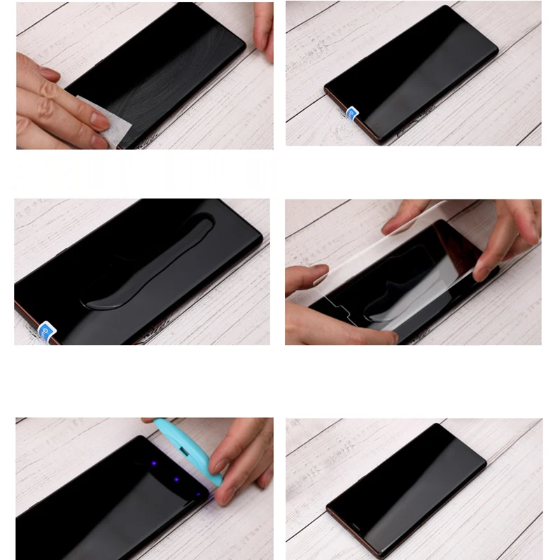 Для Galaxy S21 S22 ультратонкая защита для экрана Анти-шпион УФ закаленное стекло Samsung