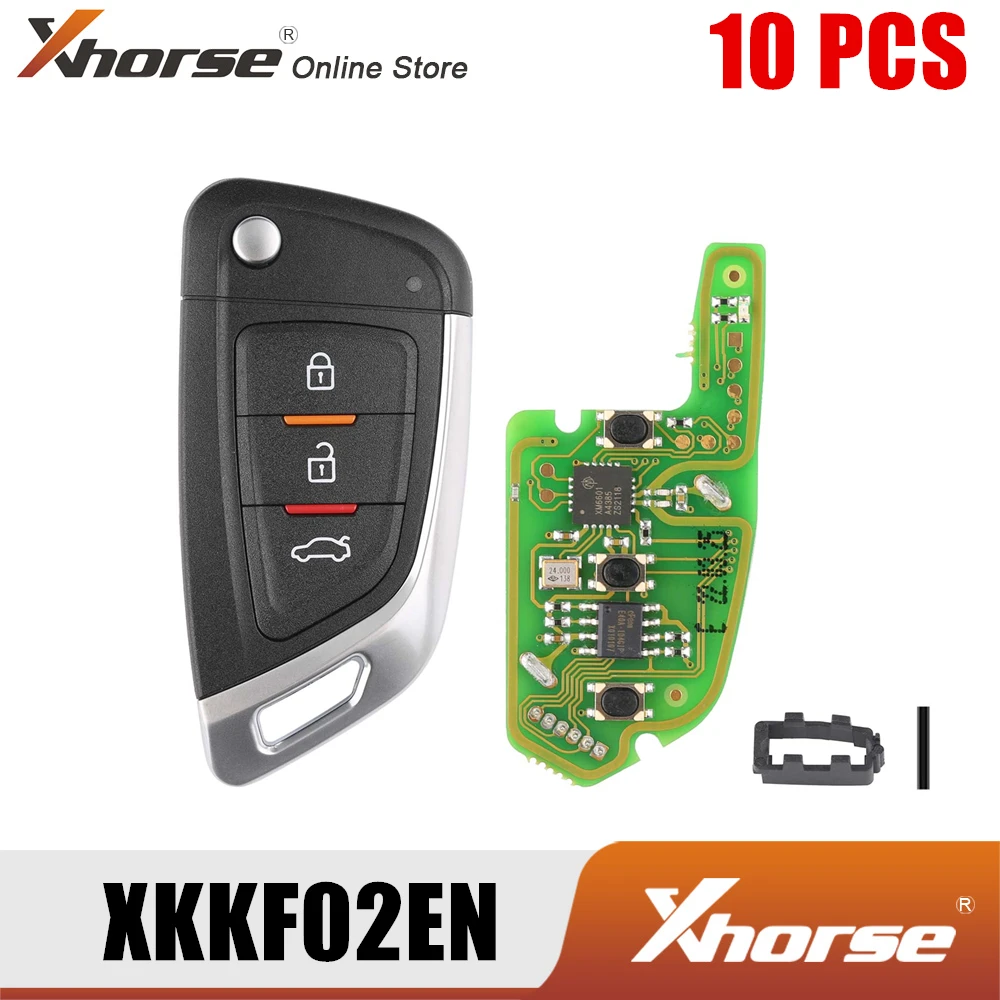 Универсальный проводной дистанционный Автомобильный ключ XHORSE XKKF02EN с 3 кнопками поддержка поколения или клонирования 10 шт./лот
Универсальный проводной дистанционный Автомобильный ключ XHORSE XKKF02EN с 3 кнопками поддержка поколения или клонирования 10 шт./лот