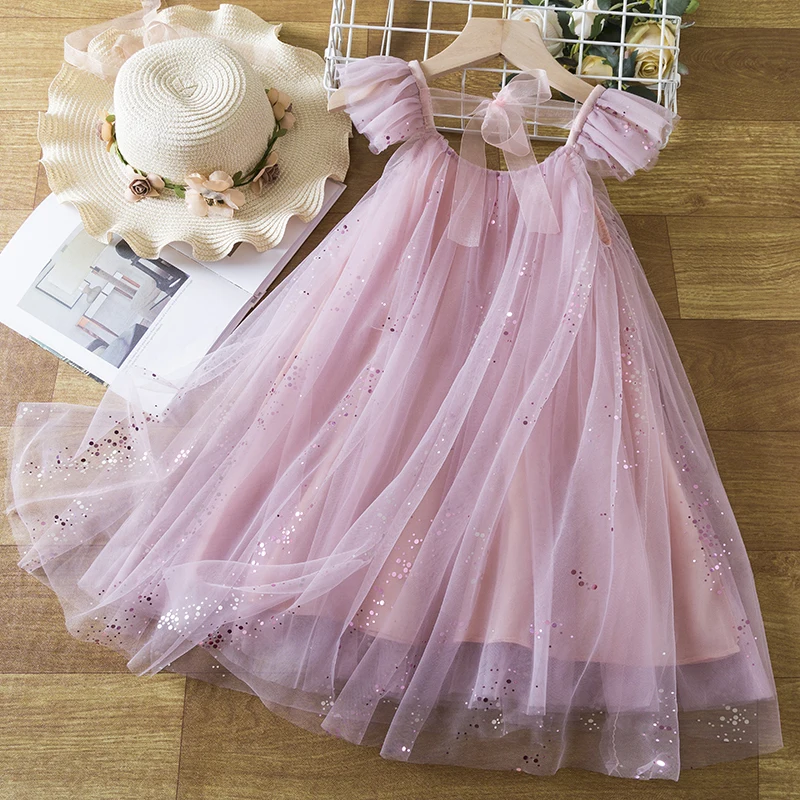 Dress for Girl 3-8 Yrs Summer Suspender Sequin New Birthday Princess Dress Ruffles Elegant Children Vacation Casual Vestidos
Dress for Girl 3-8 Yrs Summer Suspender Sequin New Birthday Princess Dress Ruffles Elegant Children Vacation Casual Vestidos